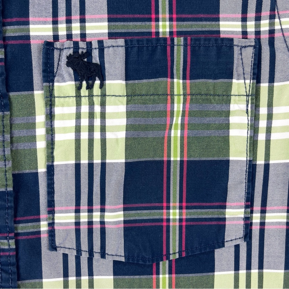 Abercrombie & Fitch Elk Lake Green Plaid Shirt - Picture 6 of 9